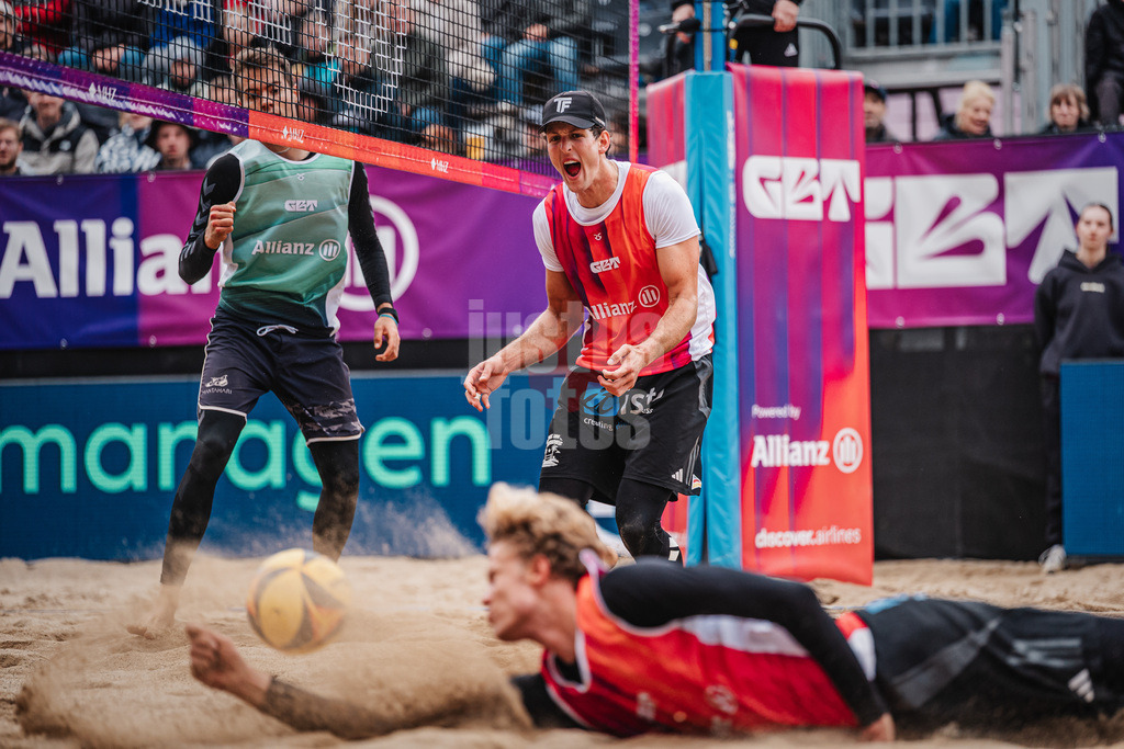 Beachvolleyball | Männer | Allianz German Beach Tour 2026 | Tourstop Düsseldorf | 17.05.2026 | hinten Tristan Fröbel vorne Tamo Wüst
