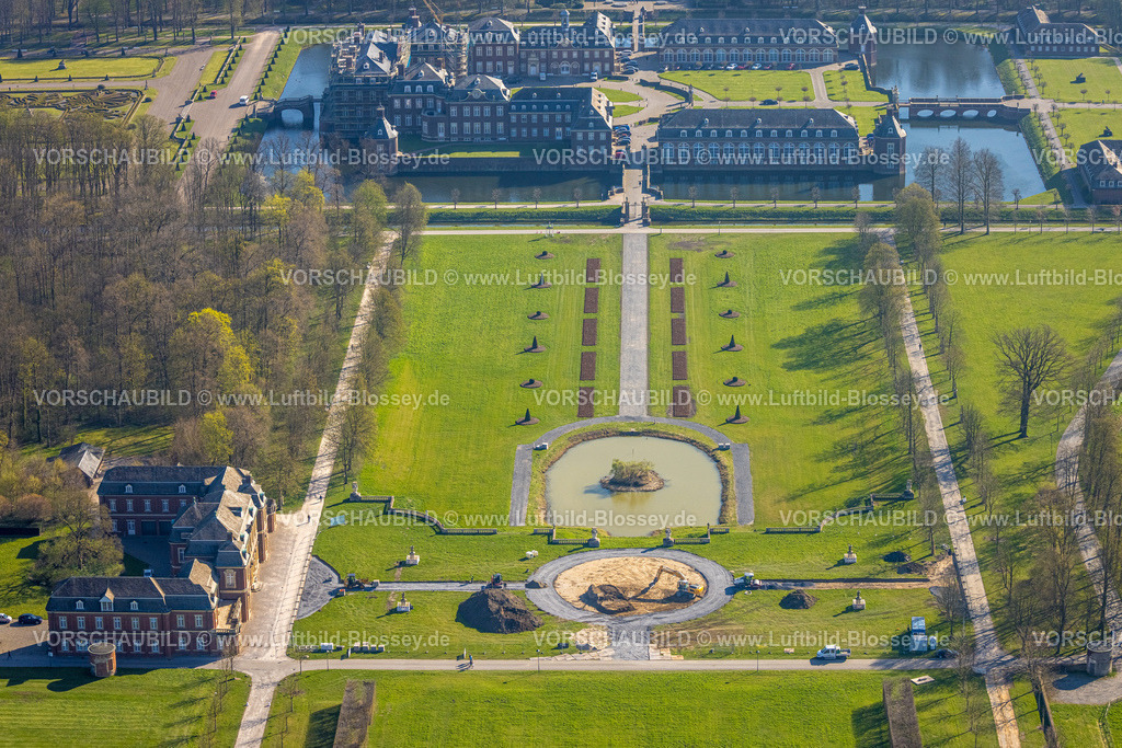 Nordkirchen250400974 | Luftbild, Schloss Nordkirchen, barocke Schlossanlage, Wasserschloss, Schlossgarten, Nordkirchen, Münsterland, Nordrhein-Westfalen, Deutschland