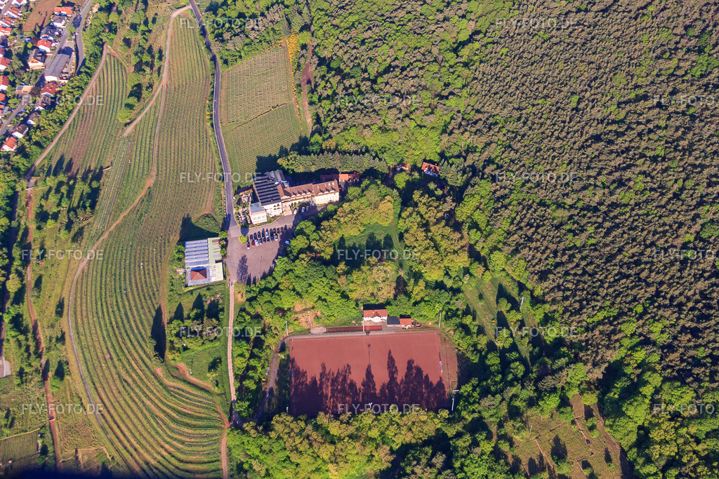 Sportplatz Sankt Martin am Arens Hotel 327m NN https://www.arens327.de/ | Luftbild: Sportplatz Sankt Martin am Arens Hotel 327m NN https://www.arens327.de/ im Ortsteil SaintMartin in Sankt Martin im Bundesland Rheinland-Pfalz in Deutschland. Foto: IMG_64695.jpg vom 04.05.2014 durch Werner Riehm/FLY-FOTO.de - Realisiert mit Pictrs.com