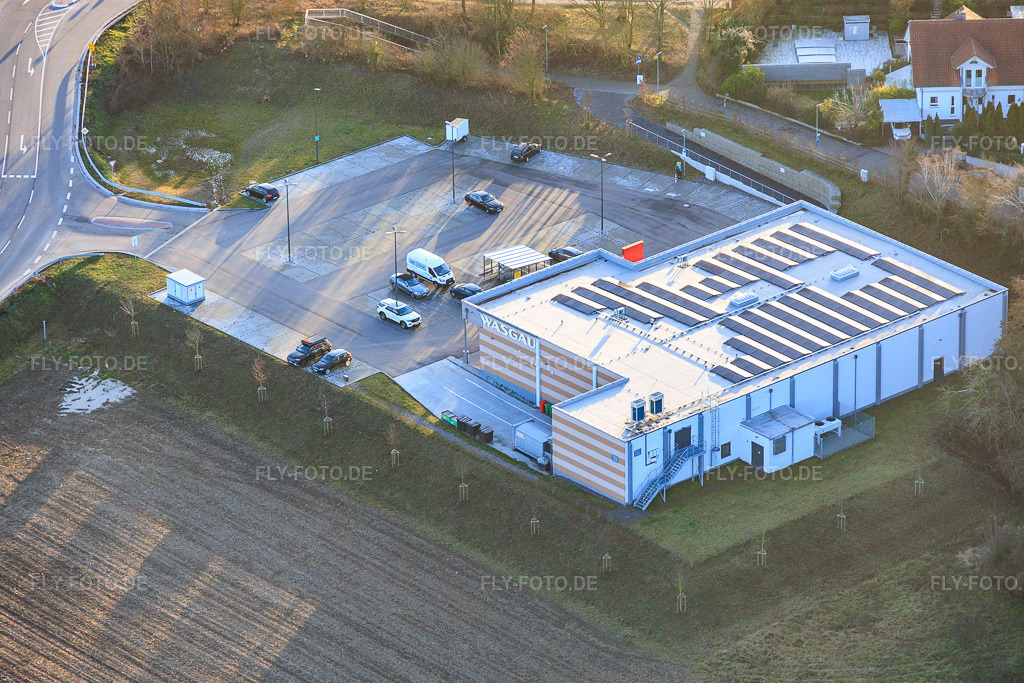 Luftbild: WASGAU Frischemarkt Neupotz in Neupotz im Bundesland Rheinland-Pfalz in Deutschland.Foto: IMG_152956.jpg vom 07.02.2026 durch Werner Riehm/FLY-FOTO.deAuflösung des Originals: 5500 x 3666 pxfacebook-official