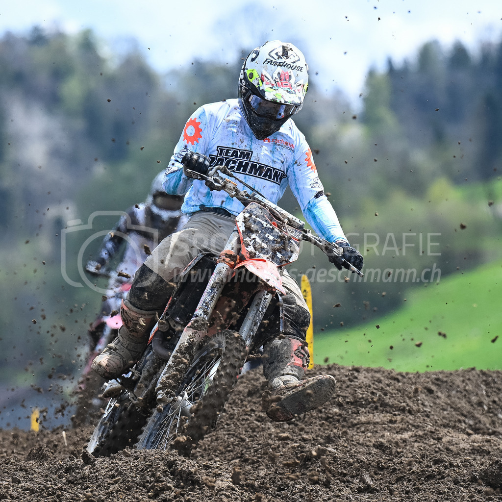 Motocross Schlatt bei Winterthur - 29. April 2023 | #799 Rohner Noah aus Appenzell-Meistersruete (CH) auf KTM in der Kategorie MX2 am Motocross Schlatt bei Winterthur, 29. April 2023.
Instagram: @mx_schlatt | @mc_wila | @sam_schweiz
Bild: Sportfotografie Markus Aeschimann | www.markus-aeschimann.ch - Realisiert mit Pictrs.com