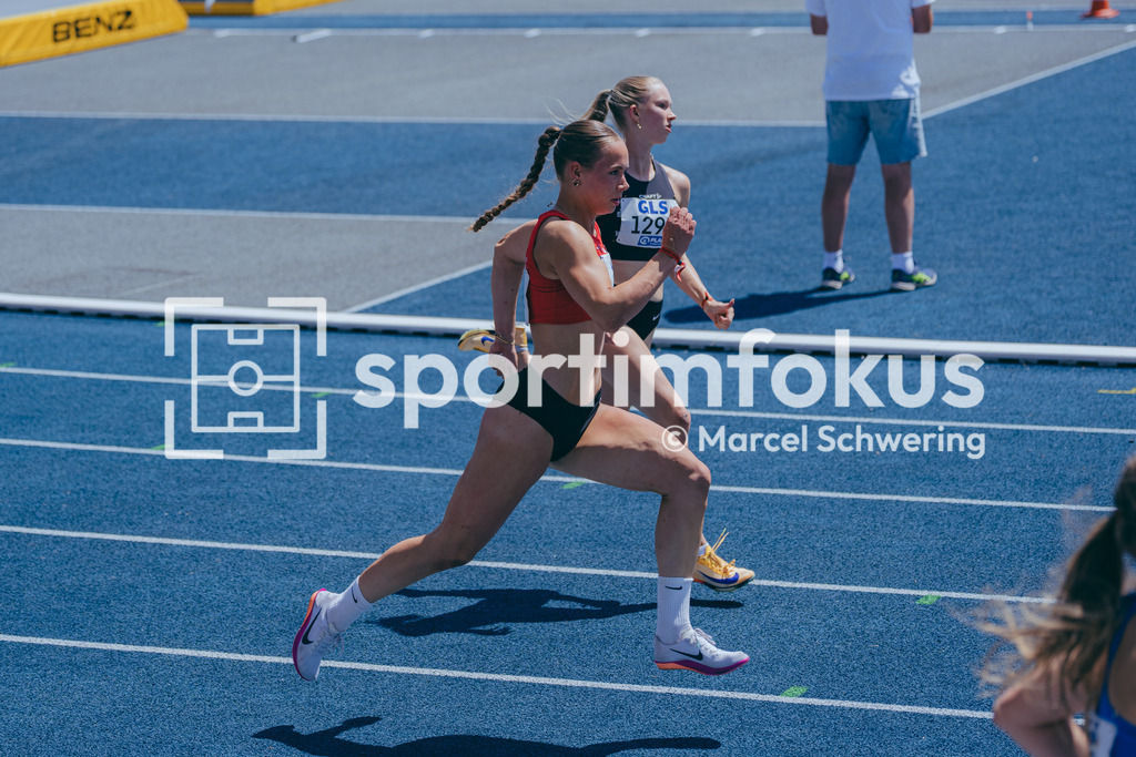 Deutsche Meisterschaften U20 / U16 2026 | Eni Kuske, TSV Zirndorf, 448, 200-Meter-Lauf, Halbfinale, Deutsche Meisterschaften der U20 &amp; U16 2026, Lohrheidestadion Bochum-Wattenscheid, 12.07.2026. Foto: Marcel Schwering / sportimfokus - Realisiert mit Pictrs.com