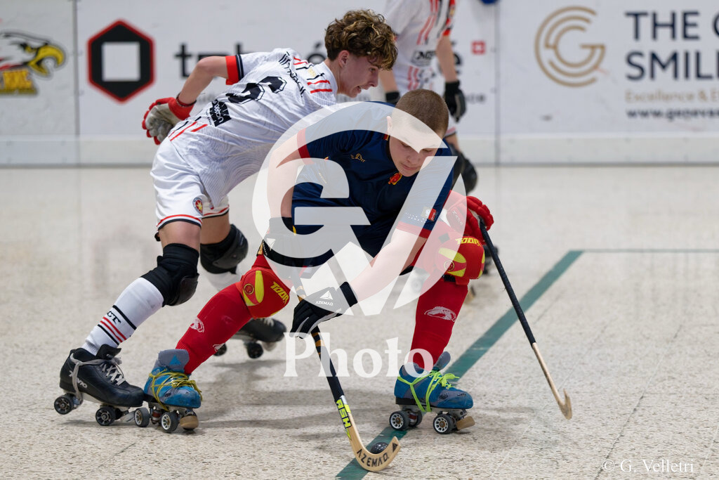 U17  - SC Thunerstern  v Geneve RHC A  |  during the U17  match between SC Thunerstern  and Geneve RHC A  at Centre sportif de la queue d'arve in Geneve, Switzerland