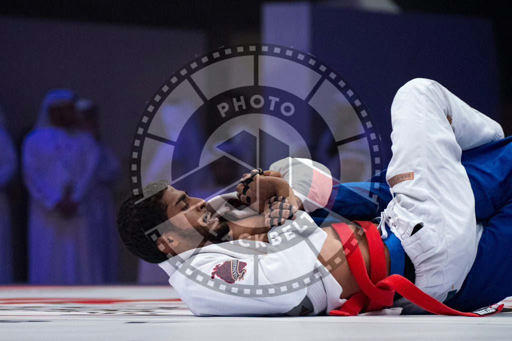 20231110PBB1081 | Fighters compete during the AJP World Professional Championship blackbelt finals in the Mubadala Arena in Abu Dhabi, Arab United Emirates, on November 10, 2023.