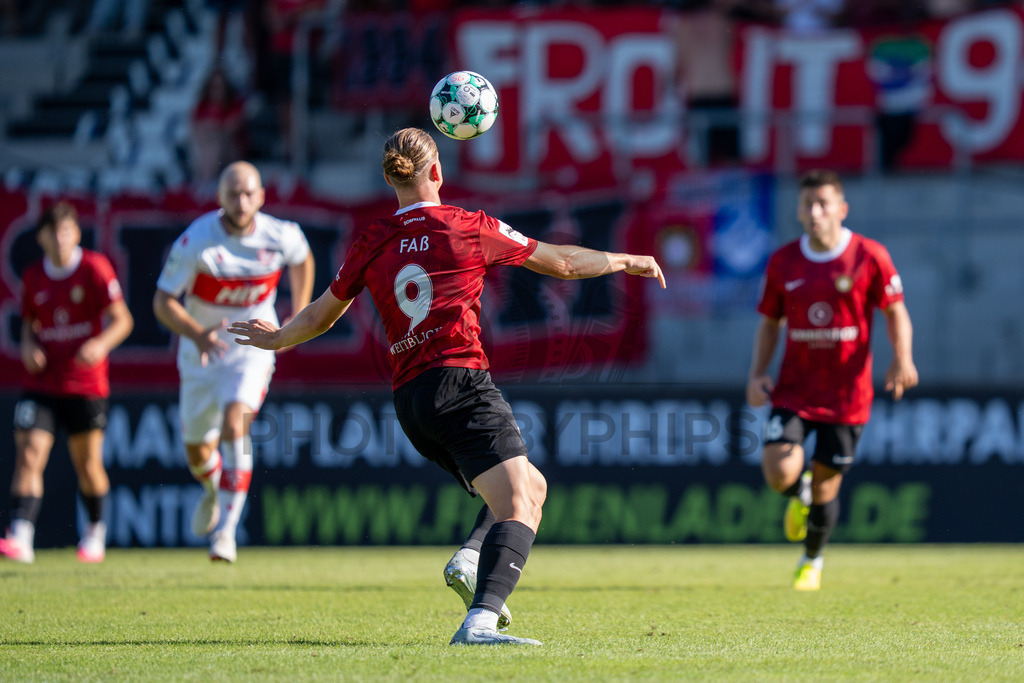 SG Sonnenhof Großaspach vs. Fortuna Köln, Fussball, 3. Liga, 1. Spieltag, 08.08.2026 | Marlon Fass (SG Sonnenhof Großaspach, #09),SG Sonnenhof Großaspach vs. Fortuna Köln, Fussball, 3. Liga, 1. Spieltag, 08.08.2026,DFB regulations prohibit any use of photographs as image sequences and/or quasi-video