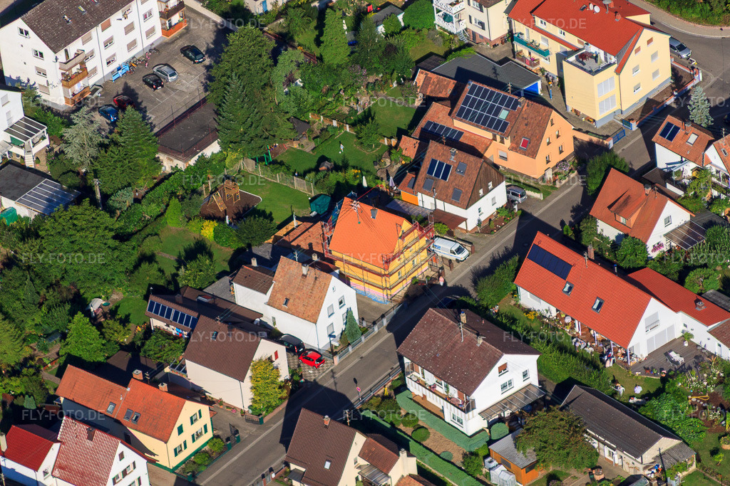 Luftbild: Waldstr in Kandel im Bundesland Rheinland-Pfalz in Deutschland. Foto: IMG_51743.jpg vom 11.08.2012 durch Werner Riehm/FLY-FOTO.de