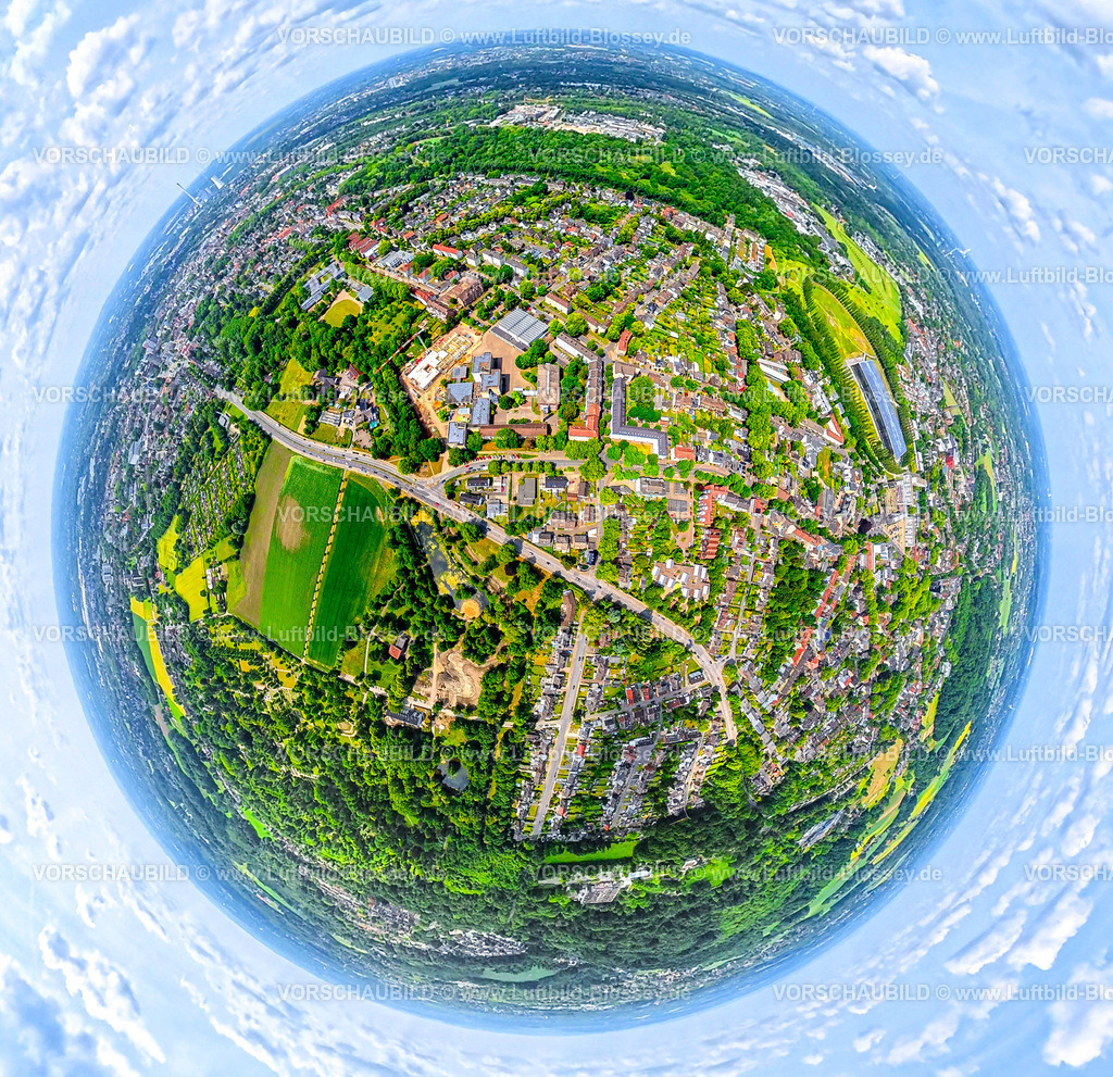 Herne2506900241Holthausen | Wohngebiet Ortsansicht an der Sodinger Straße, Erdkugel, Fisheye Aufnahme, Fischaugen Aufnahme, 360 Grad Aufnahme, tiny world, little planet, fisheye Bild, Sodingen, Herne, Ruhrgebiet, Nordrhein-Westfalen, Deutschland