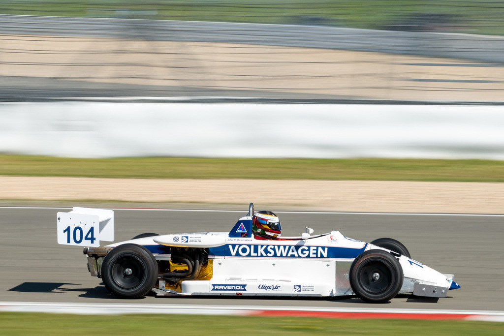 Belmot Oldtimer Grand Prix 2024 | 11.08.2024 Belmot Oldtimer Grand Prix 2024, Nürburgring,Deutschland, Bild: ADAC Graf Berghe von Trips Pokal HRA, #104 Jhon Westenberger im Ralt RT30/85 VW Spiess von Rennsport Rössler - Realisiert mit Pictrs.com