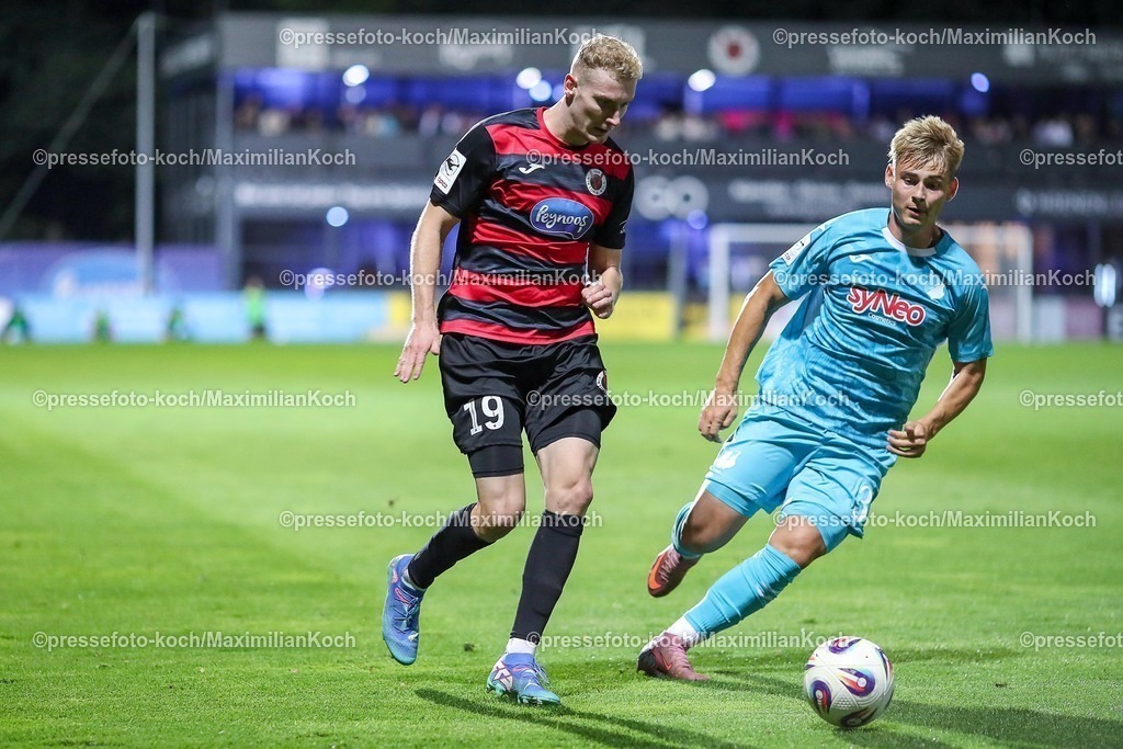 FCVK16092501186 | 16.09.2025, Fußball, FC Viktoria Köln – TSG 1899 Hoffenheim II, 3.Liga, Sportpark Höhenberg, Saison 2025 2026: xxxxxxxxxxxx DFB regulations prohibit any use of photographs as image sequences and or quasi-video.