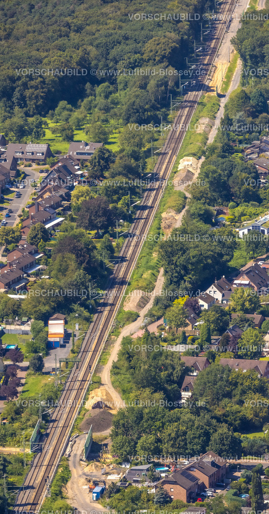 Dinslaken240803232 | Luftbild, Baustelle und Ausbau der Betuweroute und Betuwe-Linie Eisenbahnstrecke, Brückenbau Angelikastraße und Bertastraße, Bruch, Dinslaken, Ruhrgebiet, Nordrhein-Westfalen, Deutschland
