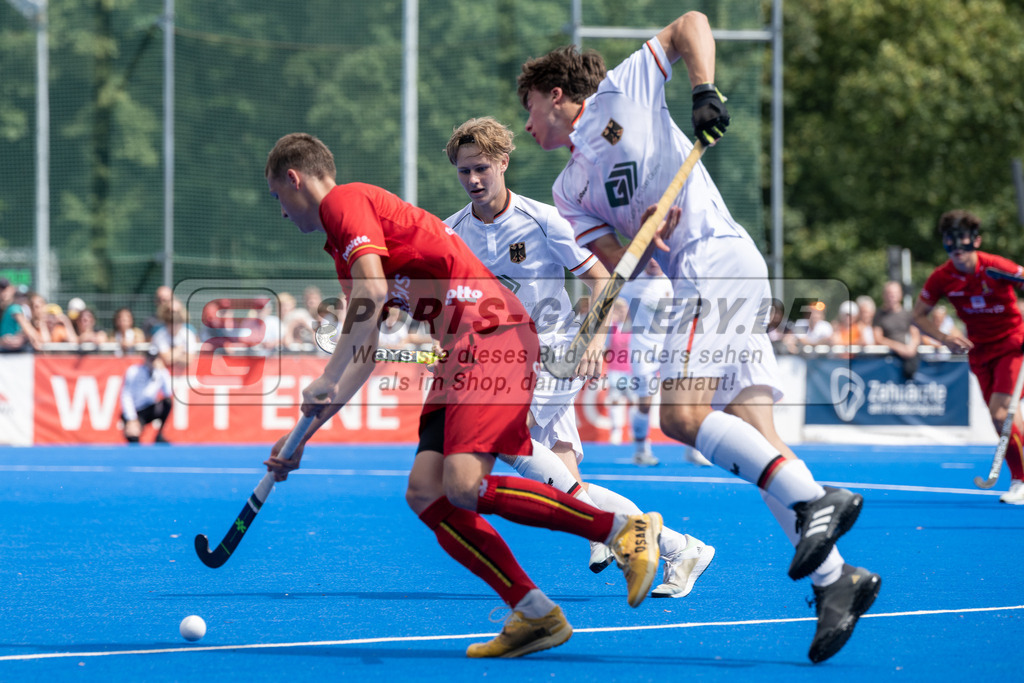 SFE_20230716_0339 | EuroHockey EM U18 Boys Final Belgium vs Germany am 16.07.2023 in Krefeld (Gerd-Wellen-Hockeyanlage), Photo: Stephan Fehrmann 2023 (Sports-Gallery)