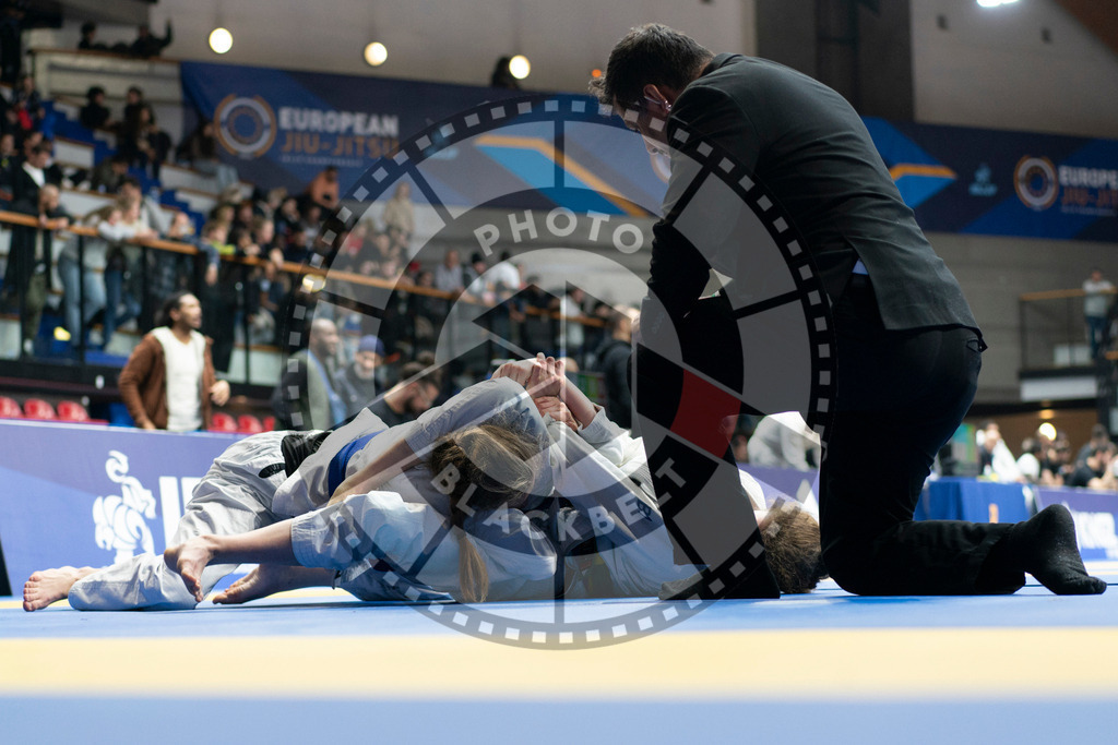 20240119PBB3607 | Fighters compete during the IBJJF European Championship in Paris, France, on January 19, 2024.