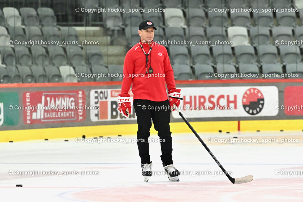 EC KAC Trainingsstart | Kirk Furey Headcoach EC KAC, EC KAC Trainingsstart, EC KAC Trainingsstart am 06.08.2025 in Klagenfurt (Heidi Horten Eishalle ), Austria, (Photo by Bernd Stefan)