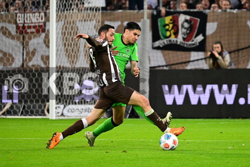 KBS Picture_FCStPauli-Gladbach_029 | v.v. Pereira Lage Mathias (St.Pauli) , Diks Kevin (Bor.Moenchengladbach) ,Sportplatz :  Millerntor Stadion, - Realisiert mit Pictrs.com