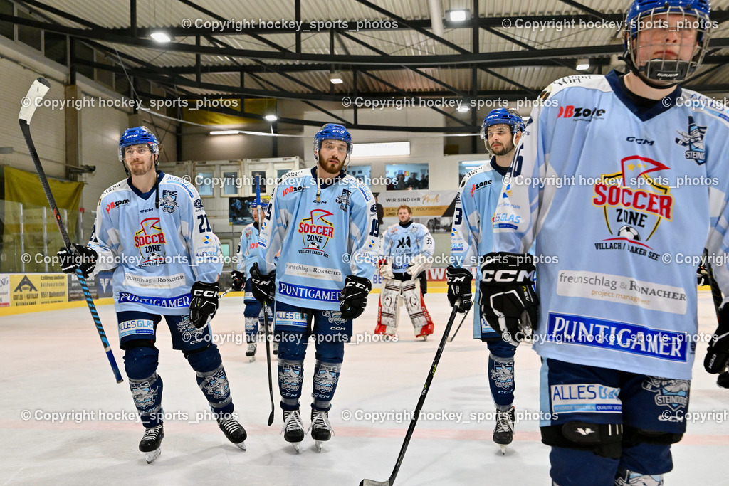 ESC Steindorf vs. SC Hohenems 11.3.2023 | #21 Steiner Kevin, #19 Friedrich Lukas, ESC Steindorf Mannschaft
