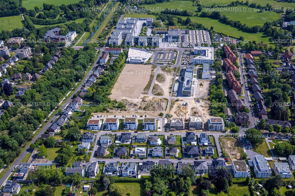 Hamm220504401 | Luftbild, Hochschule Hamm-Lippstadt und Baustelle SCI:Q Science Quarter Paracelsuspark mit Wohnanlage Paracelsuskarree, Mitte, Hamm, Ruhrgebiet, Nordrhein-Westfalen, Deutschland