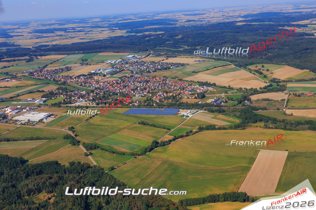 Luftbild von  Schnelldorf - Luftaufnahme wurde 2016 von https://frankenair.de mittels Flugzeug (keine Drohne) erstellt - die Geschenkidee