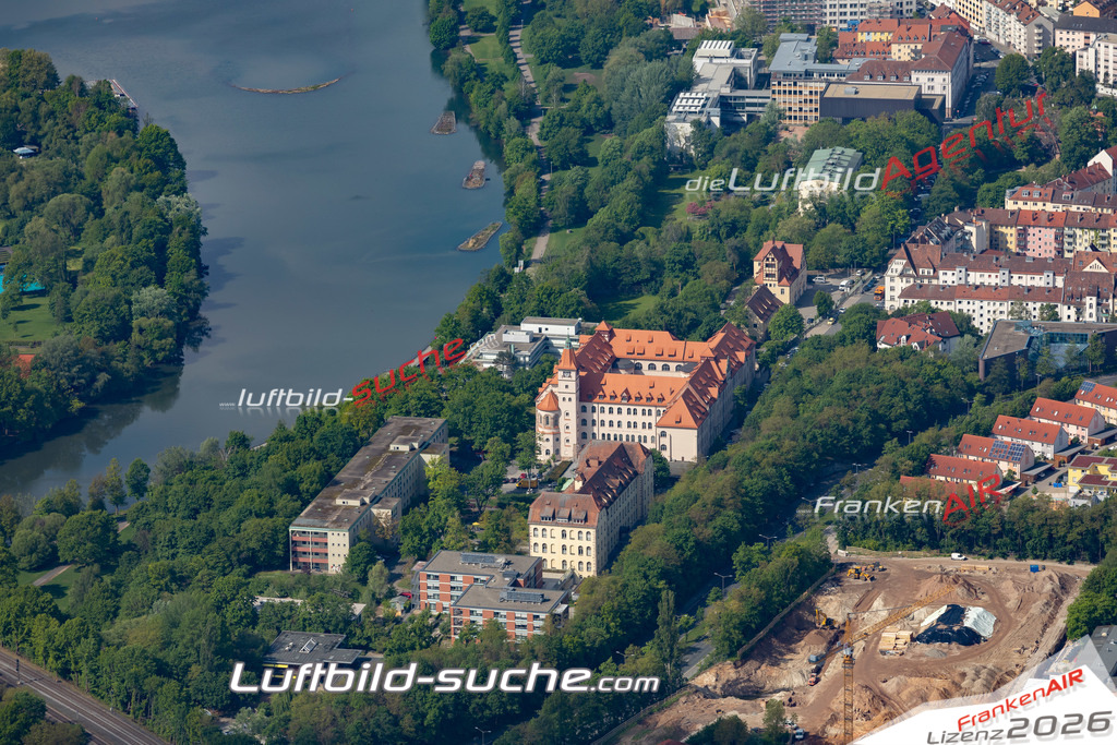 aktuelles Luftbild von Veilhofstrasse Nuernberg  - Luftaufnahme wurde 2019 von https://frankenair.de mittels Flugzeug (keine Drohne) erstellt.
