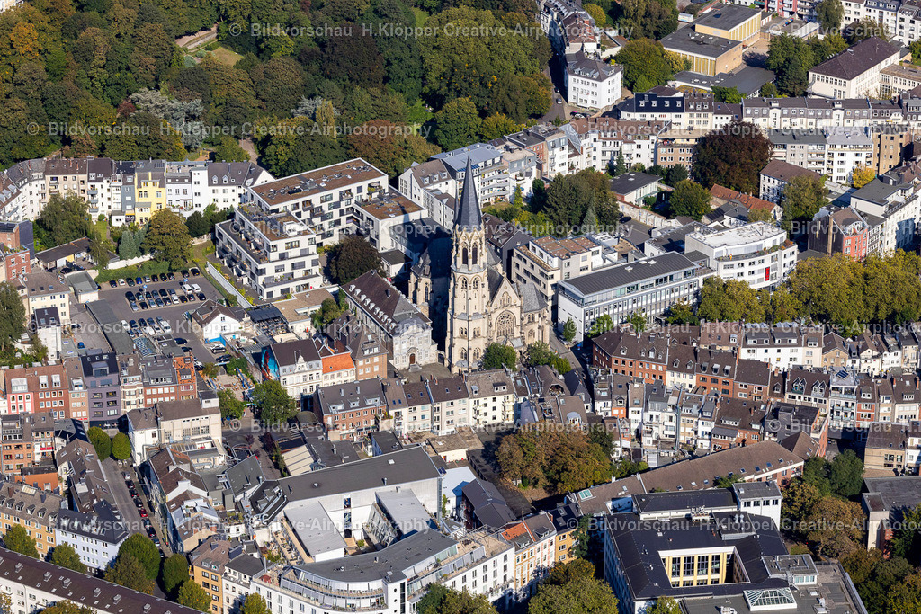 Luftbild-Aachen-4324 | Luftbildfotografie Aachen Heilig Kreuz Kirche - Realisiert mit Pictrs.com