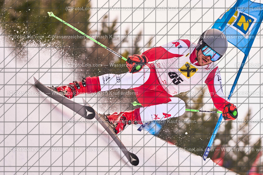 ALP1222_MastersCup-RTL-II_LKHF_Riesenhuber Florian | NÖ Raiffeisen MastersCup, Jugend - Damen - Herren, Riesentorlauf-Rennen 2 auf der Fuchswaldpiste in Lackenhof am Ötscher, durchführender Verein: Schiklub Lackenhof, So 9. Februar 2025.