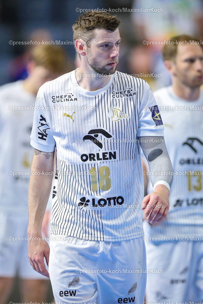 KoeEHF08062402118 | 08.06.2024, Köln, Handball, TruckScout24 EHF FINAL4, Machineseeker Champions League Men, Lanxess-Arena, Halbfinale, THW Kiel - FC Barcelona: Niclas Ekberg (THW Kiel)