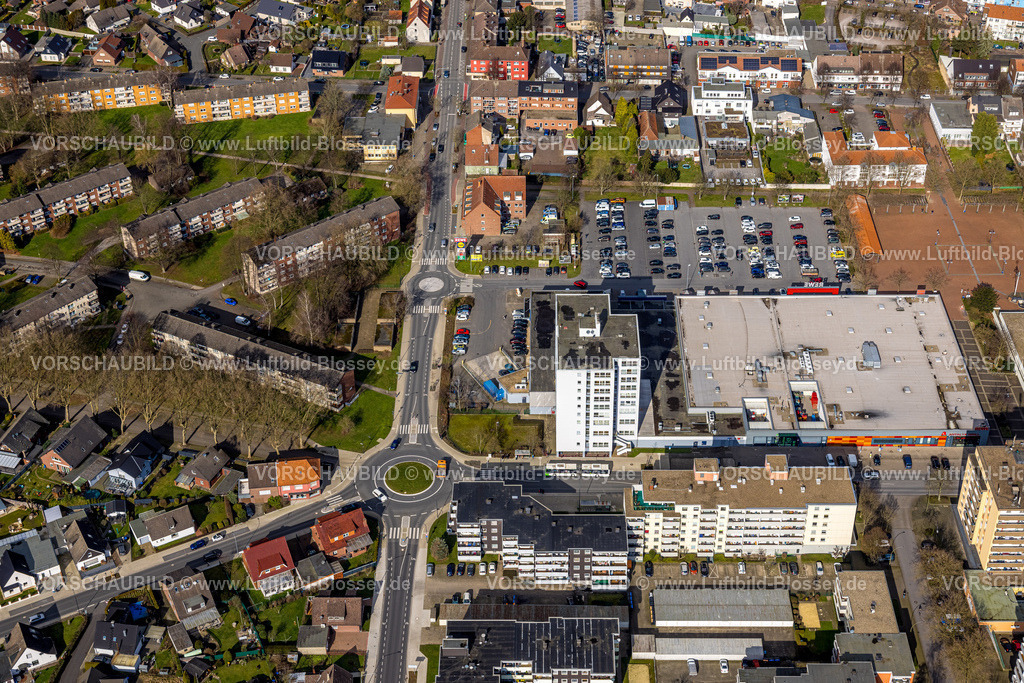 Hamm230215245 | Luftbild, Neuer Kreisverkehr Rautenstrauchstraße und Friedrich-Ebert-Straße, Bockum-Hövel, Hamm, Ruhrgebiet, Nordrhein-Westfalen, Deutschland