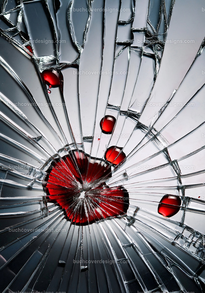 Gerissen Fensterglas mit Blut | Entdecken Sie kreative Buch Cover Designs für Self-Publishing-Autoren und Verlage! Unsere maßgeschneiderten Designs ziehen Leser an und bringen Ihre Geschichten visuell zum Leben. Lassen Sie uns Ihr perfektes Cover gestalten!