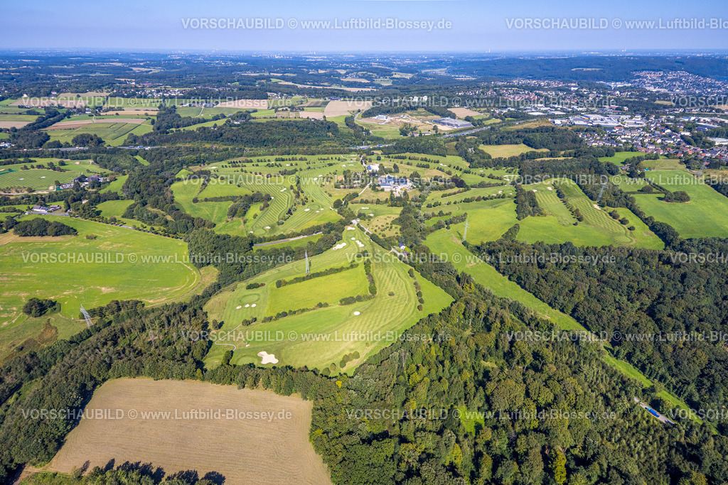 Gevelsberg240815744 | Luftbild, Golfplatz Gut Berge Golfwiese an der Autobahn A1, Sandfelder Bunker, Berge, Gevelsberg, Ruhrgebiet, Nordrhein-Westfalen, Deutschland