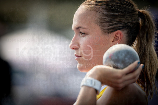 Multisport Event; Ratingen, 27.06.2026 | RATINGEN, GERMANY - JUNE 27, 2026 : Lexie Keller (USA / United States) competing in the heptathlon’s shot put during the Multisport Event at Stadion Ratingen on June 27, 2026 in Ratingen, Germany.