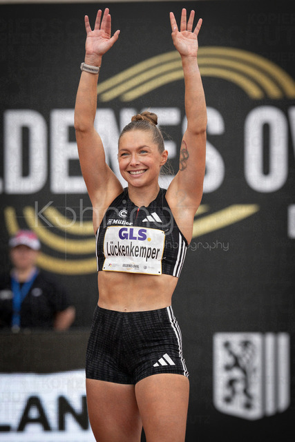 Golden Oval; Dresden, 31.05.2026 | DRESDEN , GERMANY - MAY 31:  Gina Lueckenkemper (GER / Germany) during the Golden Oval Continental Tour Silver meeting on May 31, 2026 at Heinz-Steyer-Stadion in Dresden, Saxony, Germany.