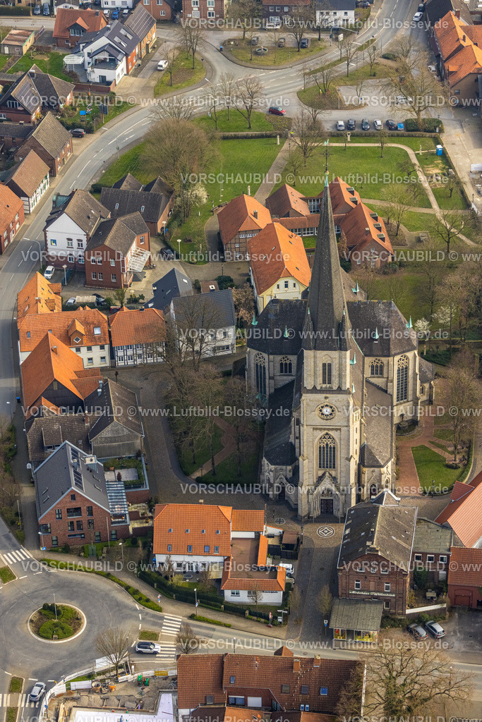 Lippetal240307213 | Luftbild, kath. Wallfahrtskirche  St. Ida Basilika, Lippetal, Herzfeld, Nordrhein-Westfalen, Deutschland