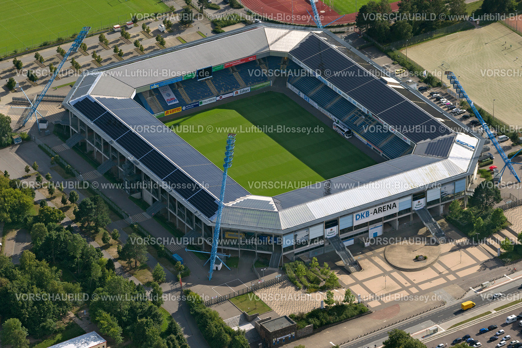 Rostock12082224 | Panorama Ostseestadion , DKB Arena,  Rostock,  Ostsee, Ostseeküste, Mecklenburg-Vorpommern, Deutschland, Europa