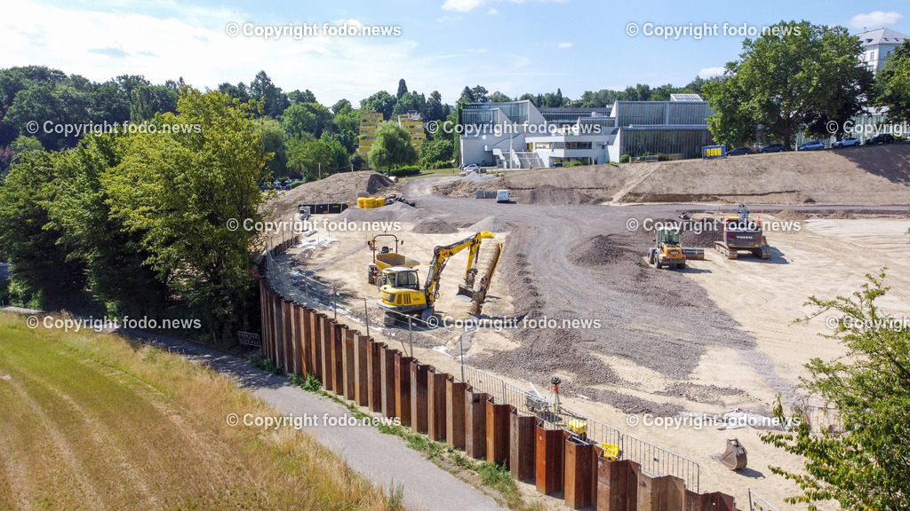Baustelle_ Leichtathletik-Anlage der Dioezese_ 04.07.2023-4 | 04.07.2023, Linz, AUT, Leichtathletik-Anlage der Dioezese, im Bild Baustelle, Leichtathletik-Anlage der Dioezese