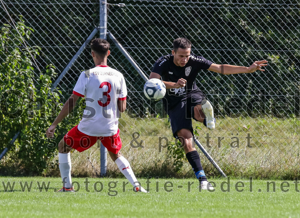 2023-09-17_055_SG_Anzing-Parsdorf_II_gegen_TSV_Zorneding_II | Anzing, Deutschland, 17.09.2023:
Fußball, A-Klasse 2023 / 2024, 5. Spieltag, Endergebnis: 1:1

Qasem Hantash (TSV Zorneding, #3), Nikolas Stangl ((SG) Anzing-Parsdorf, #3)

Foto: Christian Riedel / fotografie-riedel.net