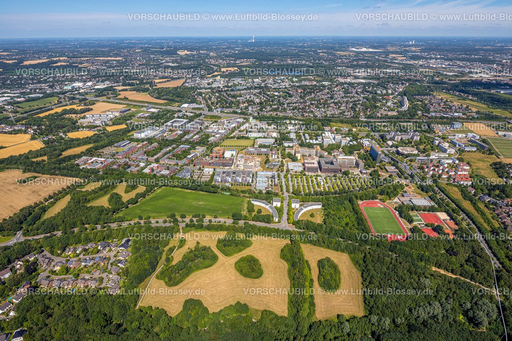 Dortmund220705765 | Luftbild, Technische Universität Dortmund mit Baustelle für das For­schungs­zen­trum CALEDO, Campus Nord, Eichlinghofen, Dortmund, Ruhrgebiet, Nordrhein-Westfalen, Deutschland