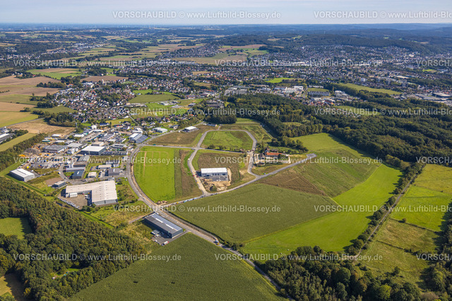 Menden230905692 | Luftbild, Baufläche Gewerbegebiet Hämmer II, Holzen, Menden, Sauerland, Nordrhein-Westfalen, Deutschland