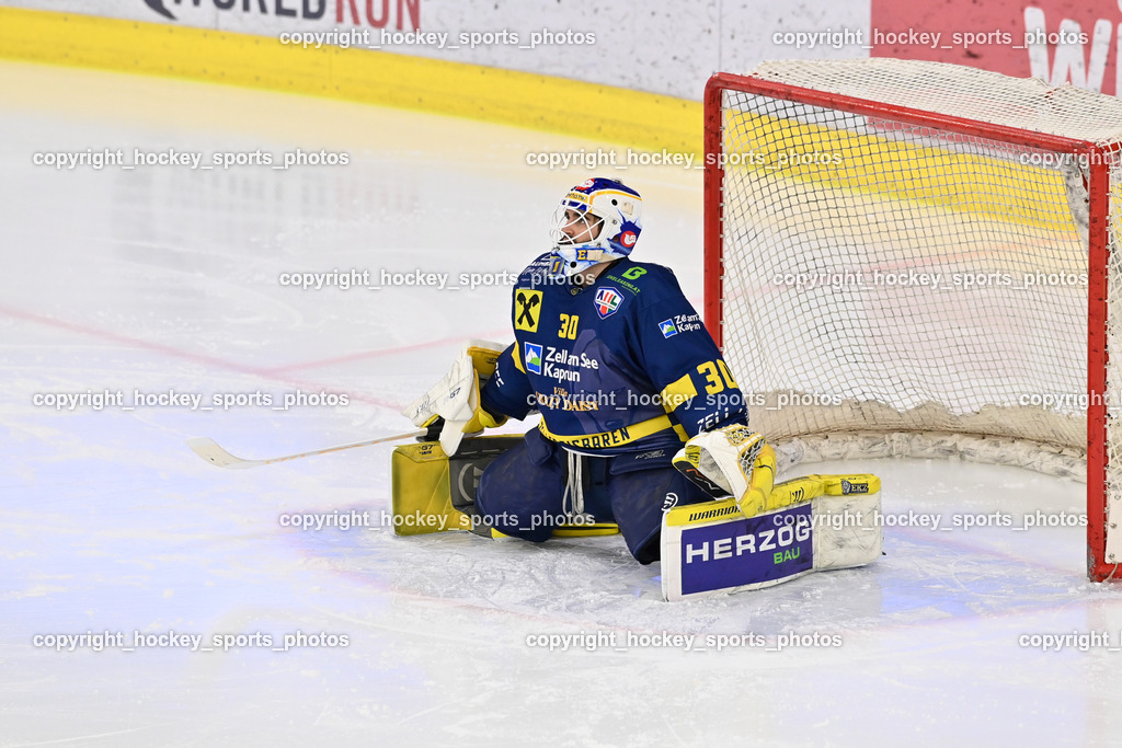 RED BULL HOCKEY JUNIORS vs. EK DIE ZELLER EISBÄREN | #30 Zimmermann Max EK DIE ZELLER EISBÄREN, RED BULL HOCKEY JUNIORS vs. EK DIE ZELLER EISBÄREN, RED BULL HOCKEY JUNIORS vs. EK DIE ZELLER EISBÄREN am 14.01.2025 in Salzburg (Eisarena Salzburg), Austria, (Photo by Bernd Stefan)