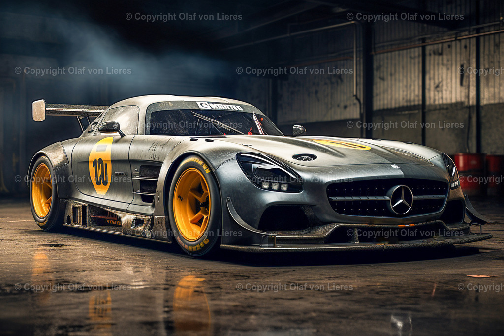 Mercedes Eigendesign  | Sportwagen mit Spoiler