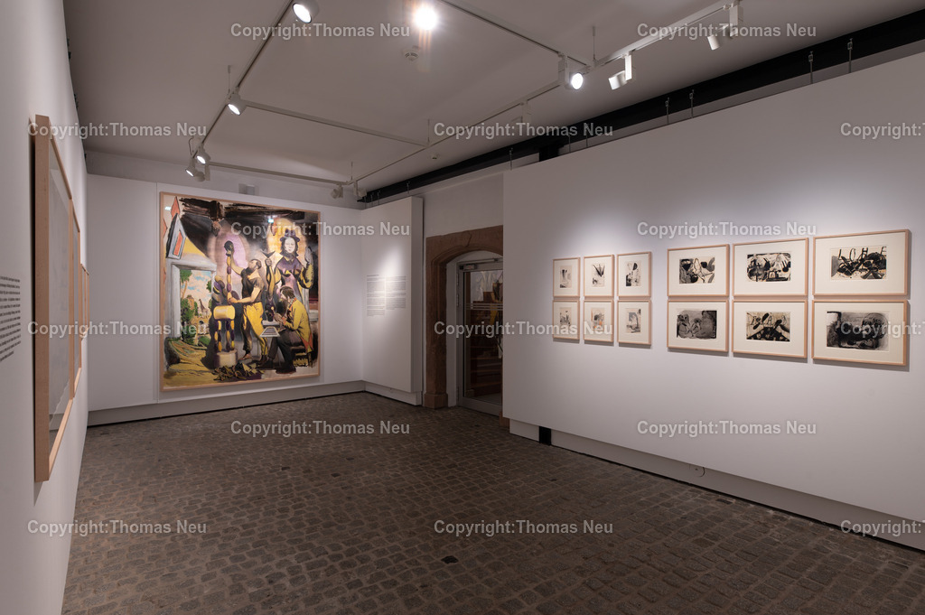 10_Neo_Rauch_Museum_Bensheim | 6.7.2024, bbe, Museum Bensheim, Ausstellung Neo Rauch "im Papiergrund", ,, Bild: Thomas Neu