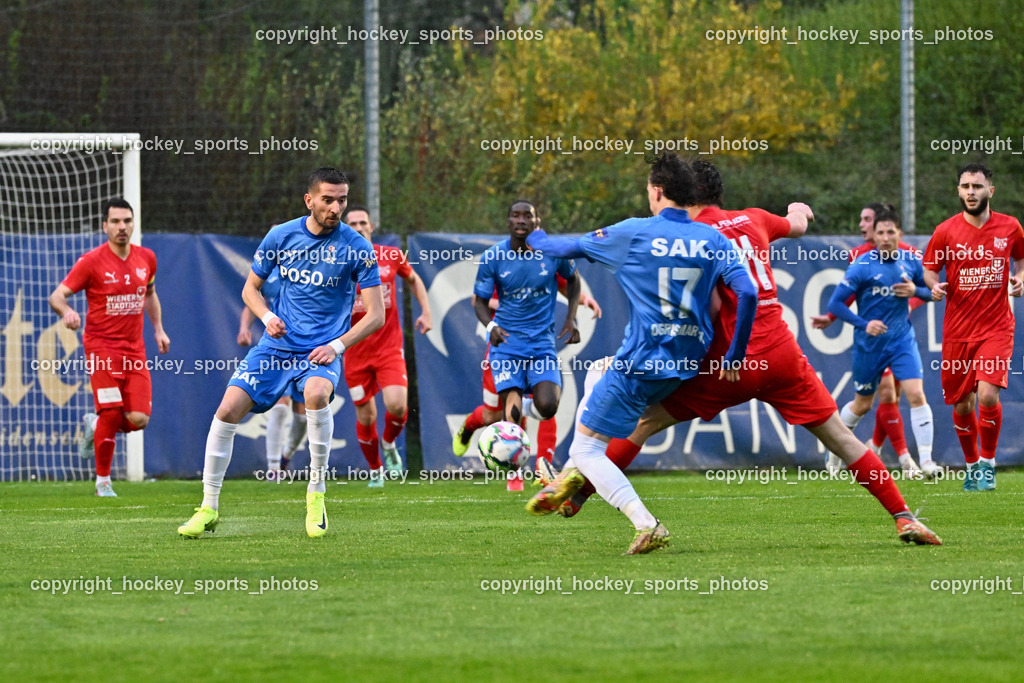 SAK vs. KAC 1909 | #17 Jan Sasa Ogris-Martic SAK, #11 Maximilian Walter Grochar KAC, #7 Hrvoje Jakovljevic SAK, #8 Emil Mujakovic KAC, SAK vs. KAC 1909, SAK vs. KAC 1909 am 17.04.2025 in Klagenfurt (Sportpark Welzenegg), Austria, (Photo by Bernd Stefan)