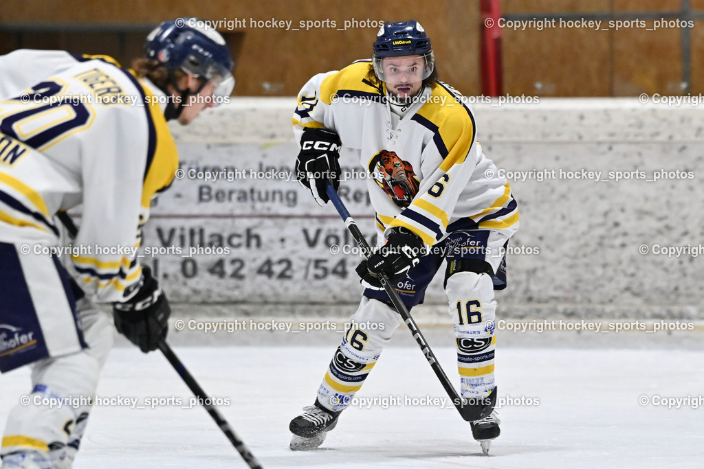 EC Tigers Paternion vs. Tarco Wölfe II | #16 Hohenberger Florian EC Tigers Paternion, EC Tigers Paternion vs. Tarco Wölfe II, EC Tigers Paternion vs. Tarco Wölfe II am 19.12.2024 in Spittal an der Drau (Eissportzentrum Spittal), Austria, (Photo by Bernd Stefan)
