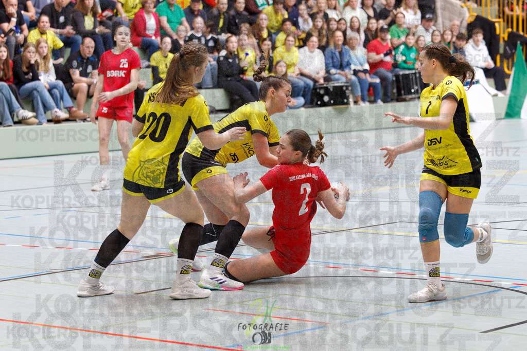 Hessenmeisterschaft wJC - Finale; HSG Kleenheim - HSG Weiterstadt/ Braunsh.Worf. | Hessenmeisterschaft wJC - Finale; HSG Kleenheim - HSG Weiterstadt/ Braunsh.Worf. am 22.03.2025 in Biedenkopf (Sporthalle Lahntalschule)Photo © 2025 - Jörg Heinrich - Realisiert mit Pictrs.com