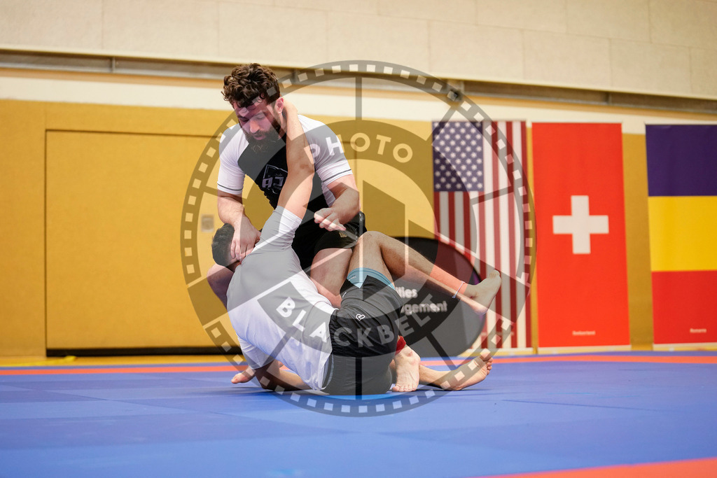 20240203PBB09851 | Fighters compete during the Brazilian Jiu-Jitsu Championship of the AJP Tour in Maintal by Frankfurt am Main, Germany, on February 2, 2024.