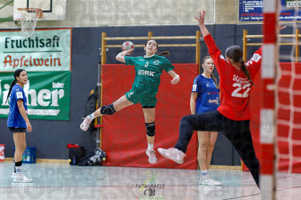 Jugenbundesliga wJB; HSG Kleenheim/Langgöns - SG Kappelwindeck/Steinbach | Jugenbundesliga wJB; HSG Kleenheim/Langgöns - SG Kappelwindeck/Steinbach am 23.11.2025 in Oberkleen (Weidig-Halle)Photo © 2025 - Jörg Heinrich - Realisiert mit Pictrs.com