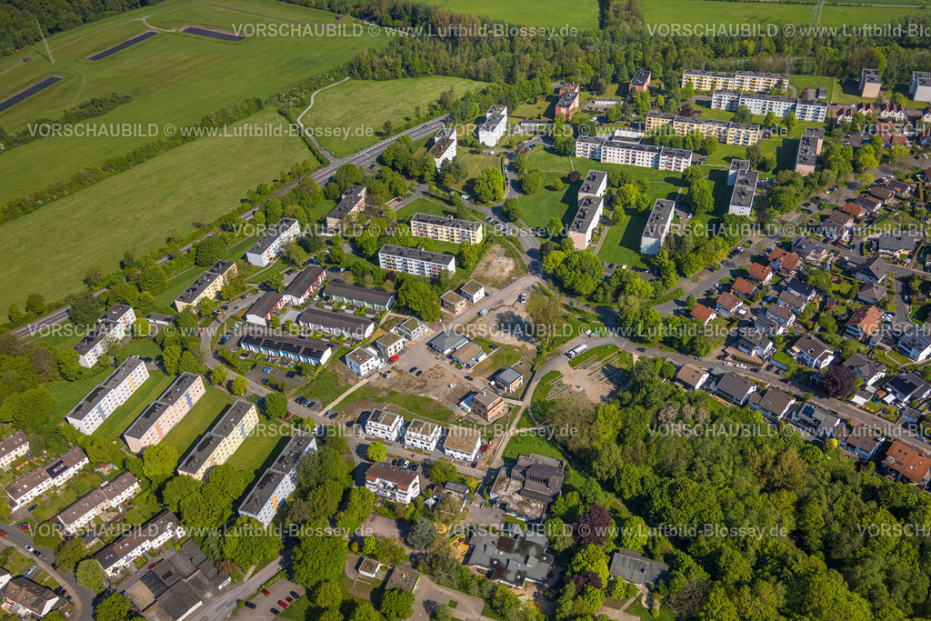 Arnsberg230500269 | Luftbild, Baustelle mit Neubau Moosfelder Ring, am Courage Park, Neheim, Arnsberg, Sauerland, Nordrhein-Westfalen, Deutschland