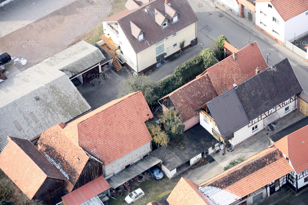 Luftbild: Rheinstr in Kandel im Bundesland Rheinland-Pfalz in Deutschland. Foto: IMG_16919.jpg vom 15.02.2009 durch Werner Riehm/FLY-FOTO.de