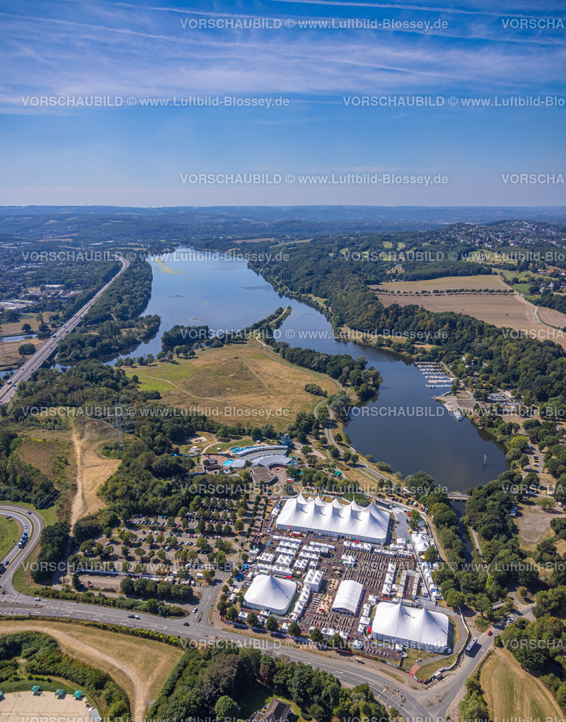 Witten220808602 | Luftbild, Zeltfestival Ruhr am Kemnader See, Heven, Witten, Ruhrgebiet, Nordrhein-Westfalen, Deutschland