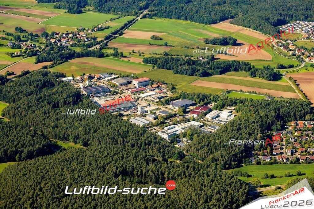 Das Luftbild zeigt : Brodswinden Gewerbe Ansbach - Die Luftaufnahme wurde 2023 vom UL-Flugzeug aus erstellt ( keine Drohne ) - Hochauflösende Luftaufnahme - Für grossformatige Ausdrucke geeignet. Die Geschenkidee !Mit Lizenz und Bildrechte bestellbar