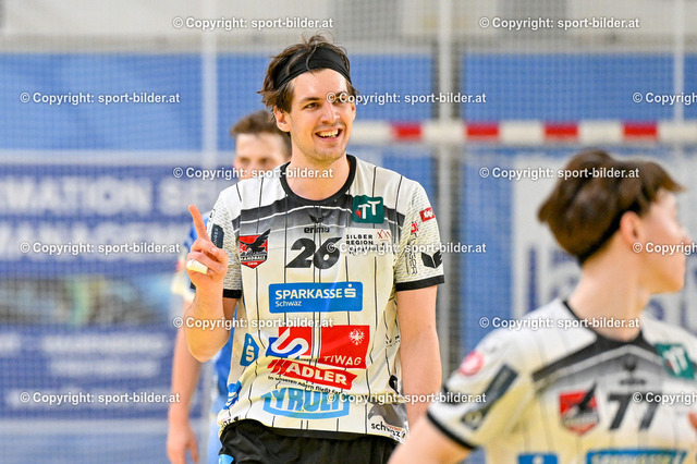 AUT, HLA, HC Linz AG vs Schwaz Handball Tirol | 30.04.2024, Sporthauptschule Linz-Kleinmuenchen, AUT, HLA, HC Linz AG vs Schwaz Handball Tirol, im Bild Michael Miskovez (Tirol)


// HLA, Handball Liga Austria Match between HC Linz AG vs Schwaz Handball Tirol in Linz, Austria on 2024/04/30