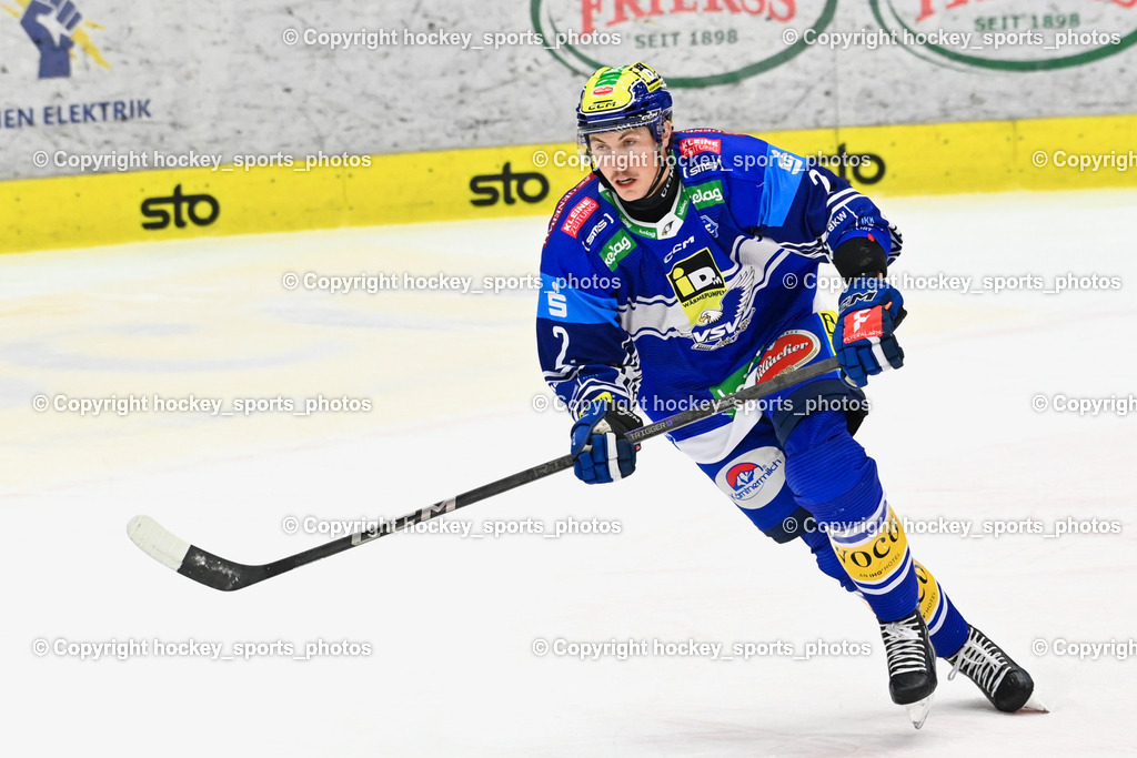 EC IDM WÄRMEPUMPEN VSV vs. EC Red Bull Salzburg | #2 MACPHERSON Dylan EC VSV, EC IDM WÄRMEPUMPEN VSV vs. EC Red Bull Salzburg, EC IDM WÄRMEPUMPEN VSV vs. EC Red Bull Salzburg am 17.01.2025 in Villach (Stadthalle Villach), Austria, (Photo by Bernd Stefan)